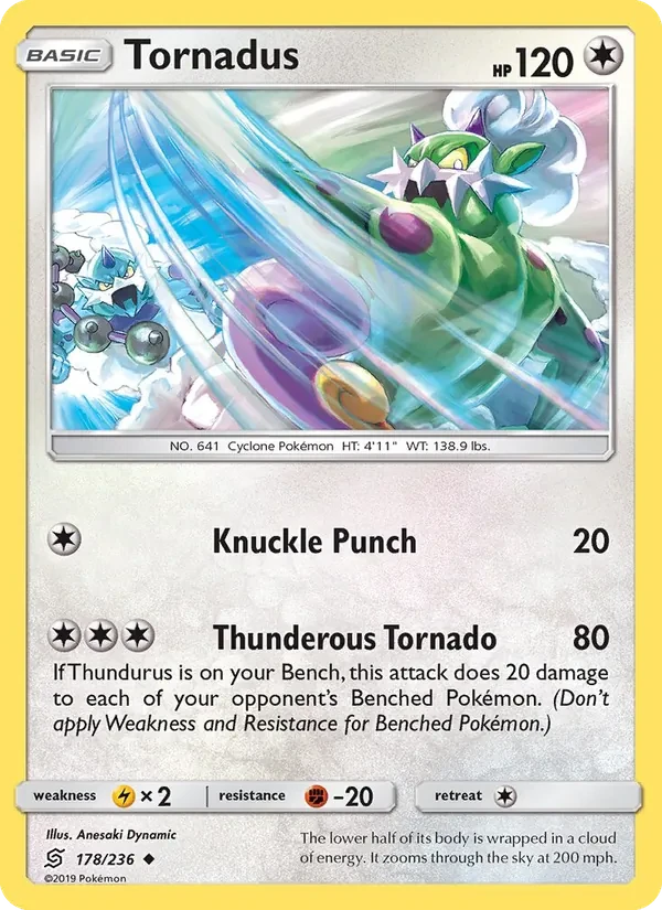 Tornadus 178/236 Unified Minds Pokémon card