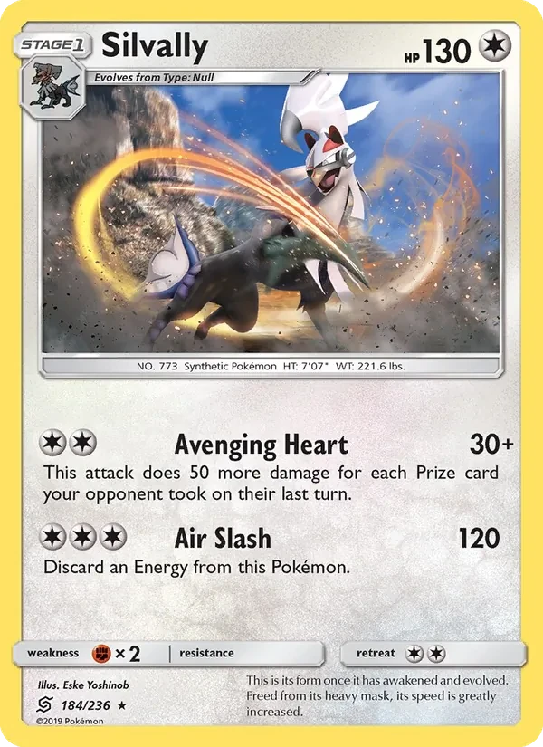 Silvally 184/236 Unified Minds Pokémon card