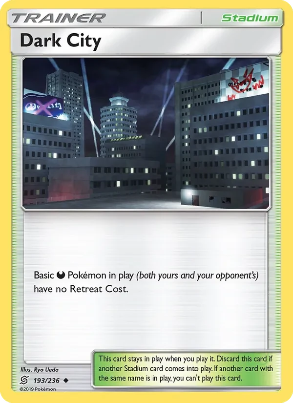 Dark City 193/236 Unified Minds Pokémon card