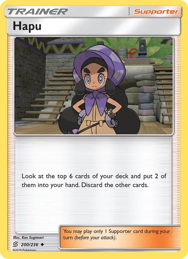 Hapu 200/236 Unified Minds Pokémon kaart