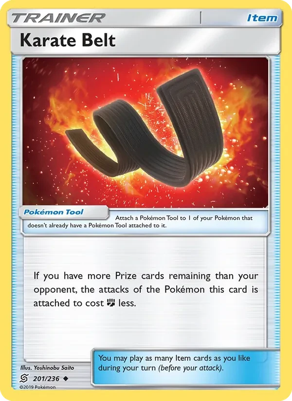Carta Pokémon Karate Belt 201/236 Unified Minds