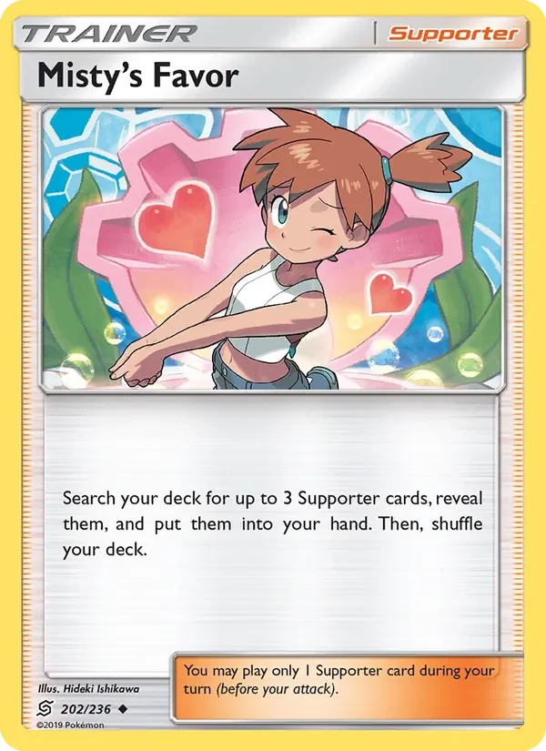 Carte Pokémon Misty’s Favor 202/236 Unified Minds