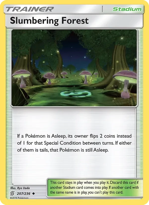 Slumbering Forest 207/236 Unified Minds Pokémon card