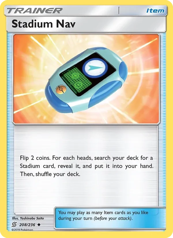 Stadium Nav 208/236 Unified Minds Pokémon card