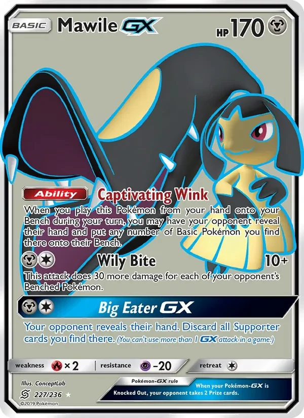 Carta Pokémon Mawile GX 227/236 Unified Minds