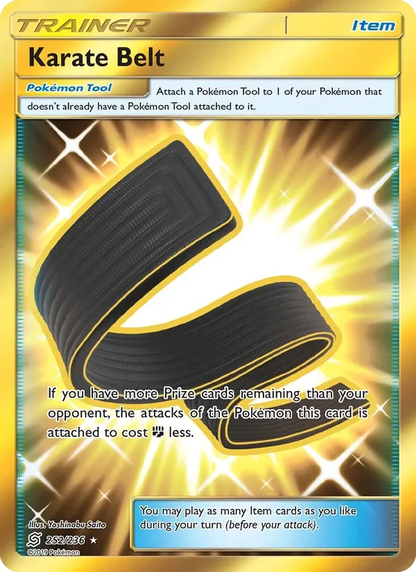 Karate Belt 252/236 Unified Minds Pokémon card