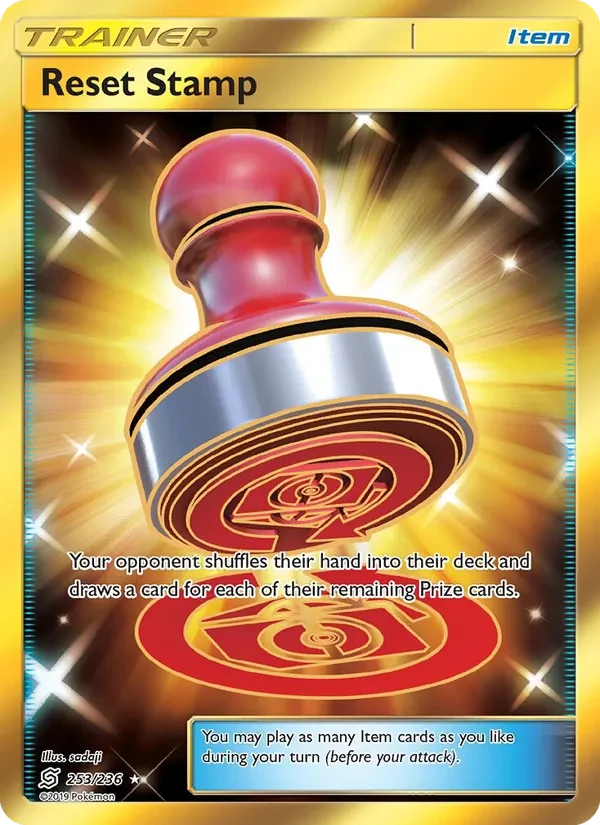 Reset Stamp 253/236 Unified Minds Pokémon card