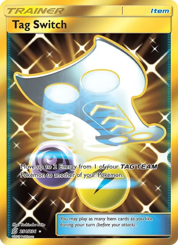 Tag Switch 254/236 Unified Minds Pokémon card