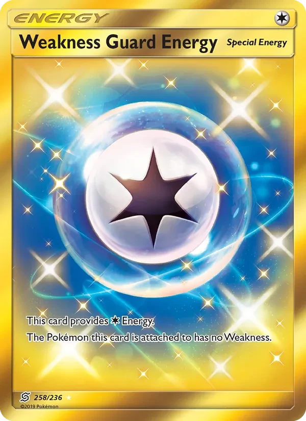 Weakness Guard Energy 258/236 Unified Minds Pokémon card