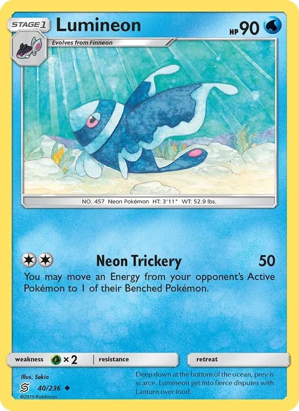 Lumineon 40/236 Unified Minds Pokémon Karte