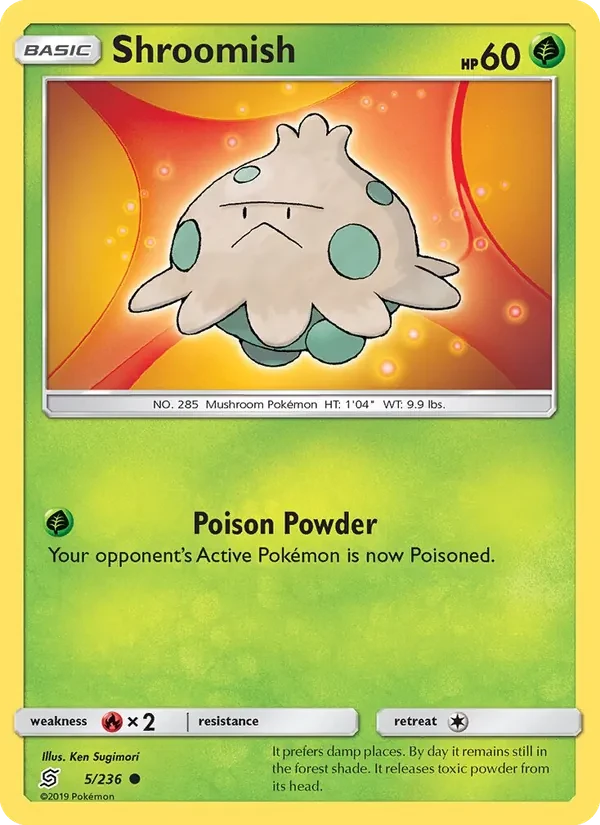 Shroomish 5/236 Unified Minds Pokémon card