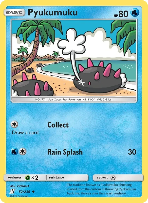 Pyukumuku 52/236 Unified Minds Pokémon card