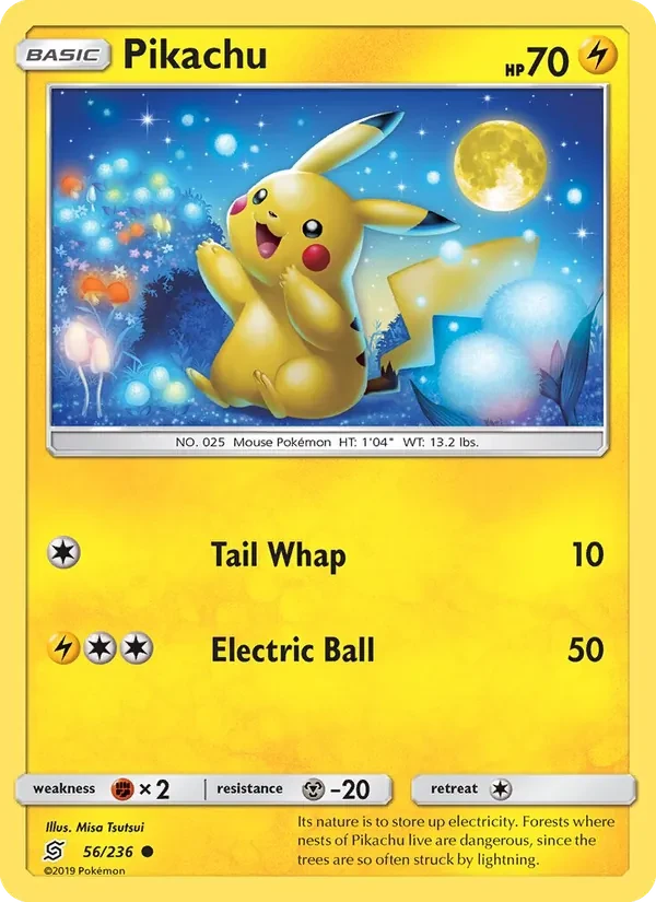 Pikachu 56/236 Unified Minds Pokémon card