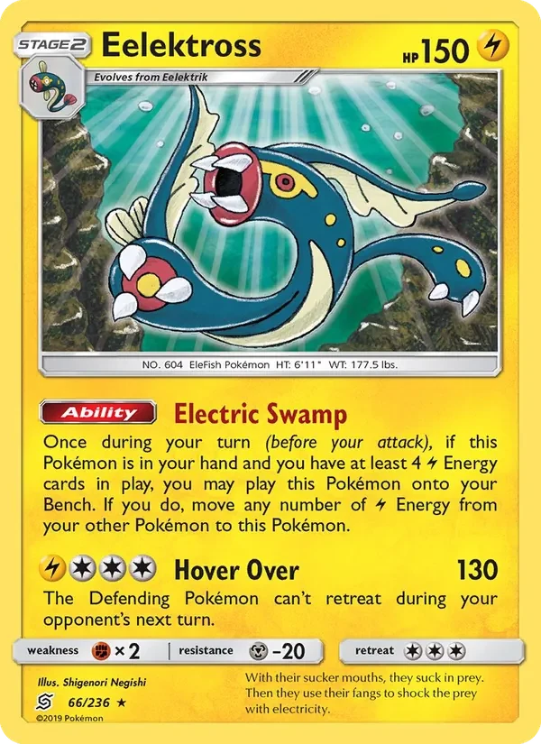 Eelektross 66/236 Unified Minds Pokémon card