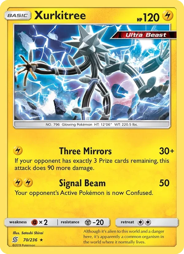 Xurkitree 70/236 Unified Minds Pokémon card