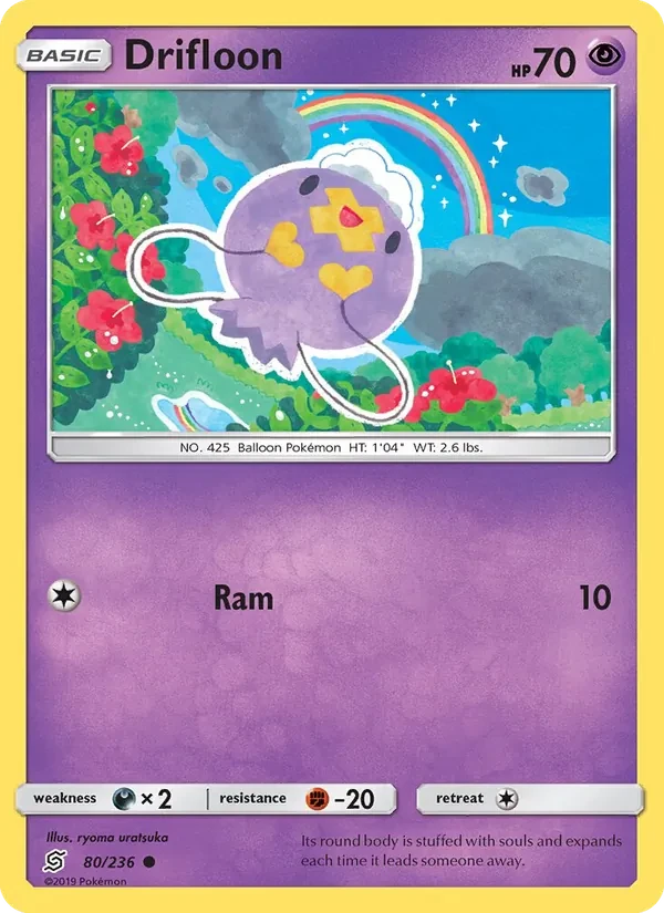 Drifloon 80/236 Unified Minds Pokémon card