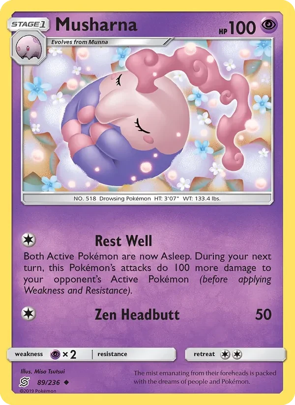 Musharna 89/236 Unified Minds Pokémon card