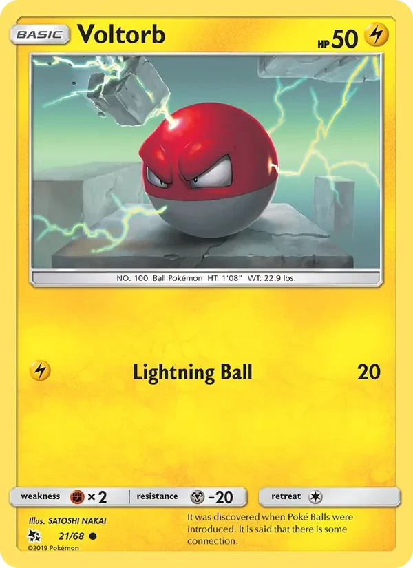 Carte Pokémon Voltorb 21/68 Hidden Fates