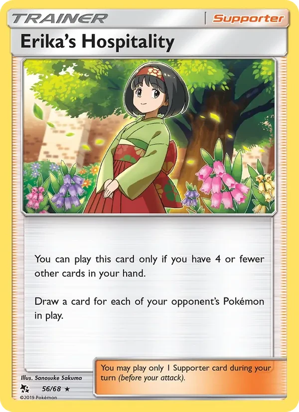 Erika’s Hospitality 56/68 Hidden Fates Pokémon Karte
