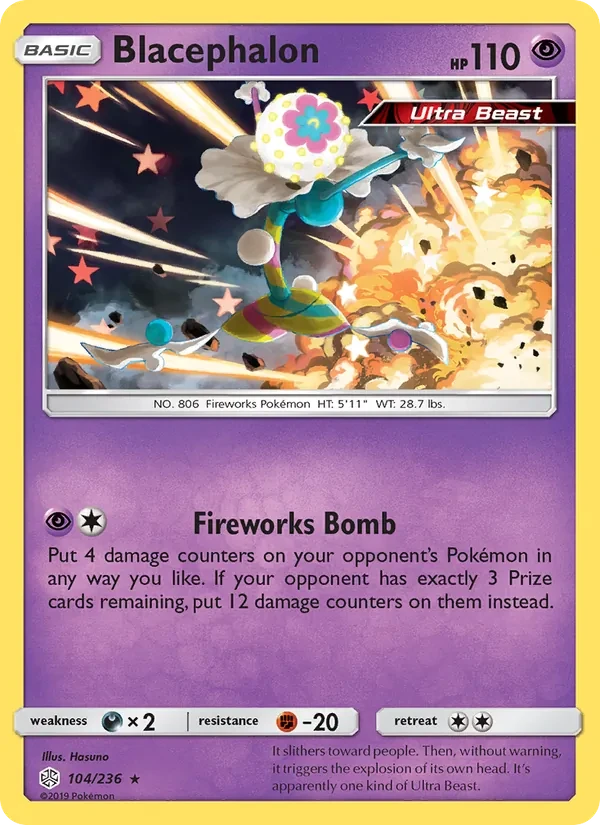 Blacephalon 104/236 Cosmic Eclipse Pokémon card