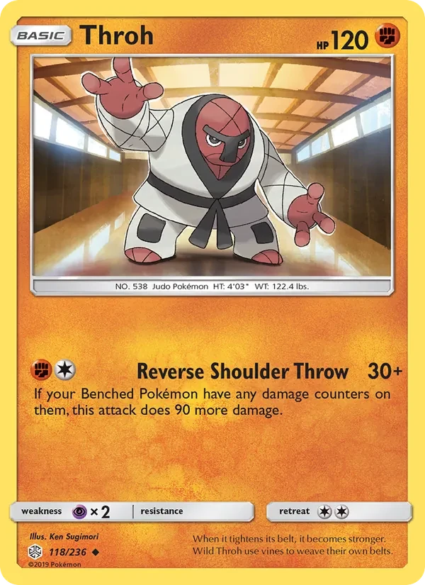 Throh 118/236 Cosmic Eclipse Pokémon card