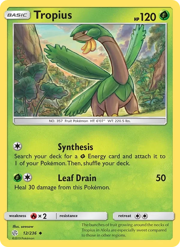 Tropius 12/236 Cosmic Eclipse Pokémon Karte