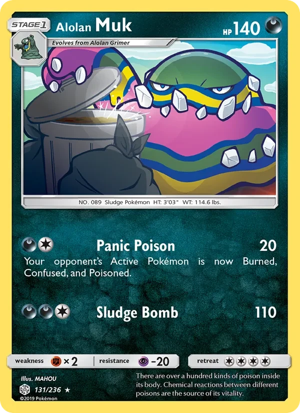 Alolan Muk 131/236 Cosmic Eclipse Pokémon card