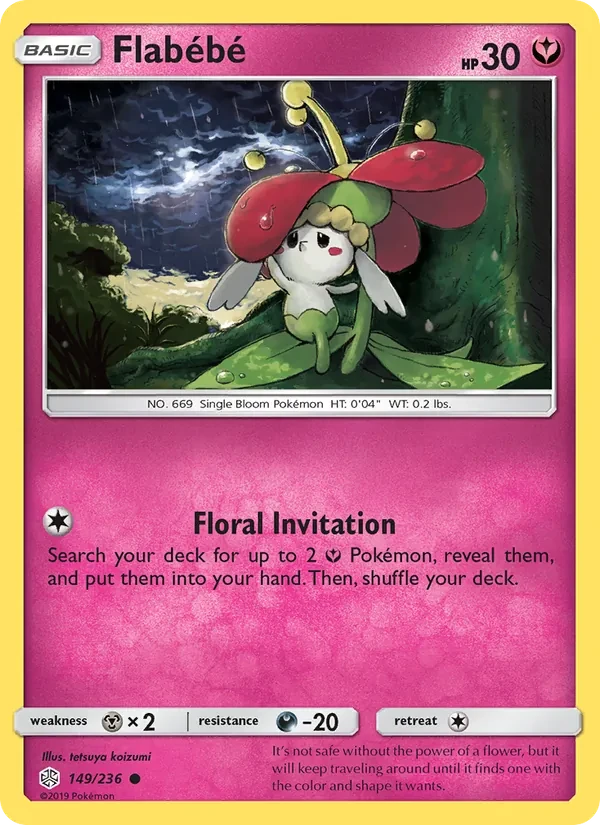 Flabébé 149/236 Cosmic Eclipse Pokémon card