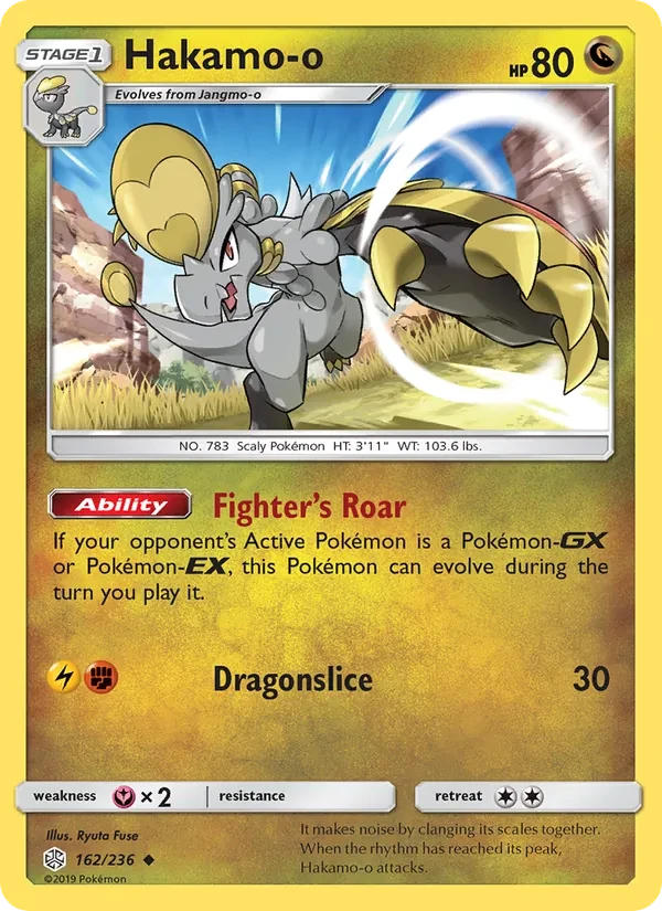 Hakamo-o 162/236 Cosmic Eclipse Pokémon card