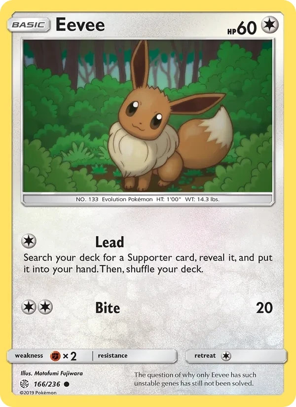 Eevee 166/236 Cosmic Eclipse Pokémon card