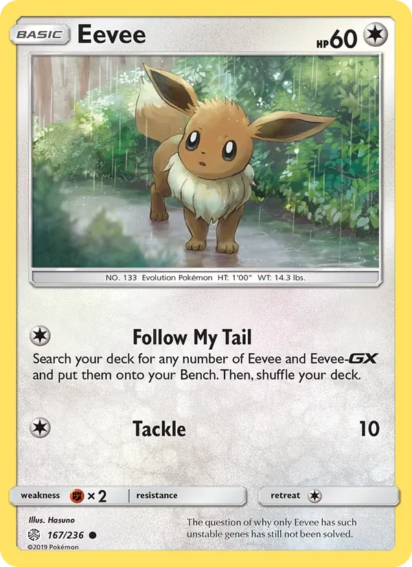 Eevee 167/236 Cosmic Eclipse Pokémon Karte
