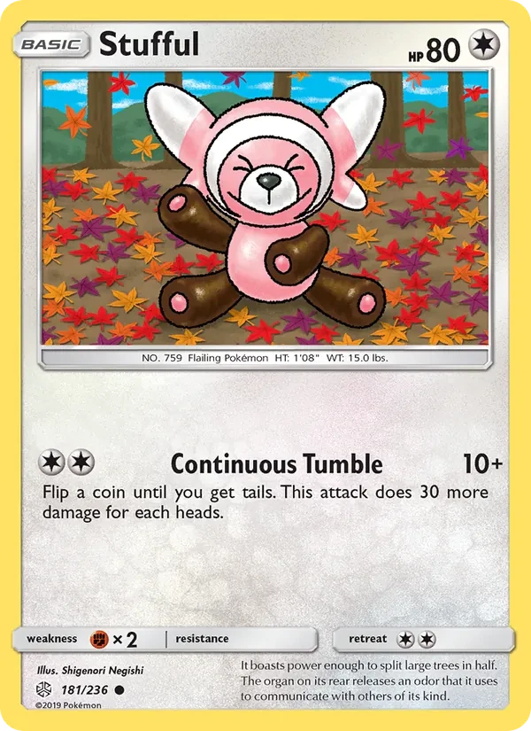 Stufful 181/236 Cosmic Eclipse Pokémon card