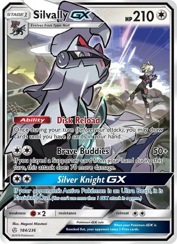 Silvally GX 184/236 Cosmic Eclipse Pokémon card