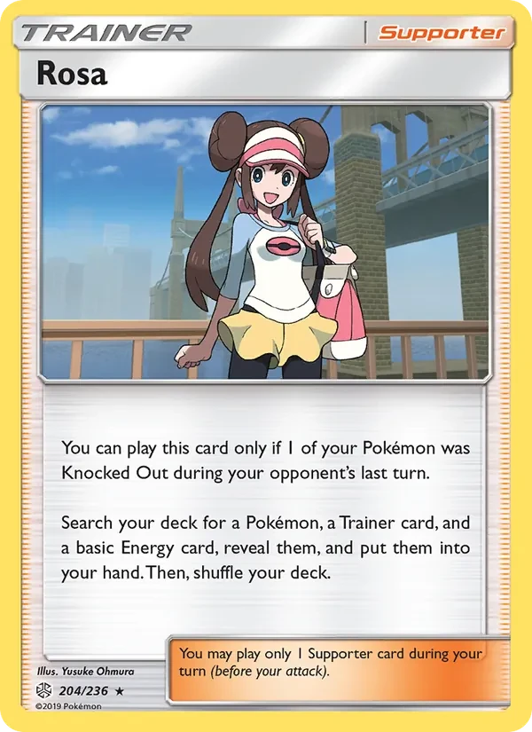 Rosa 204/236 Cosmic Eclipse Pokémon card