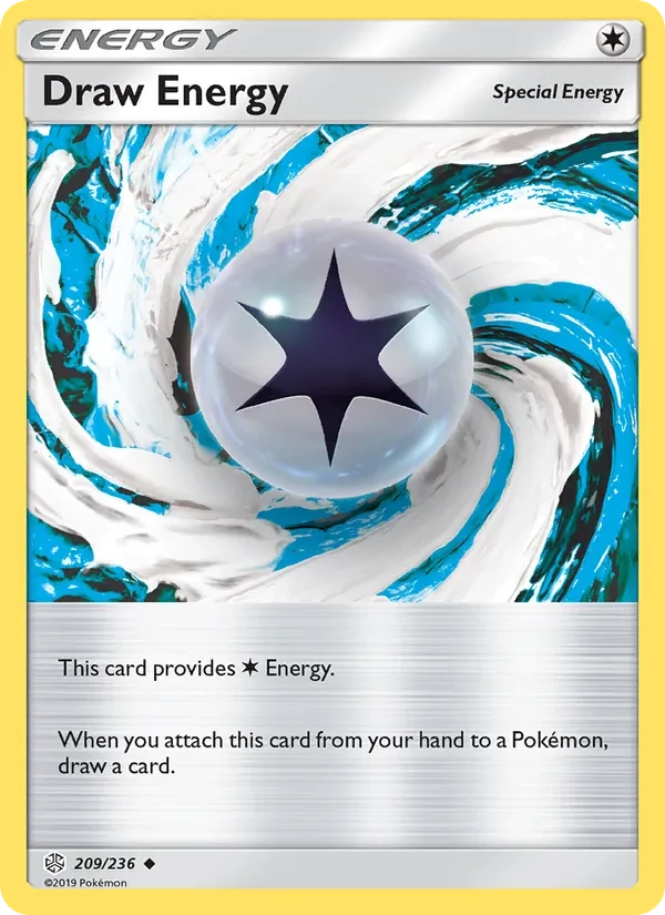 Draw Energy 209/236 Cosmic Eclipse Pokémon card