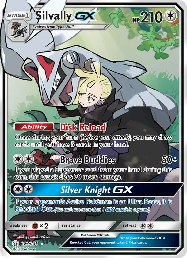 Carta Pokémon Silvally GX 227/236 Cosmic Eclipse