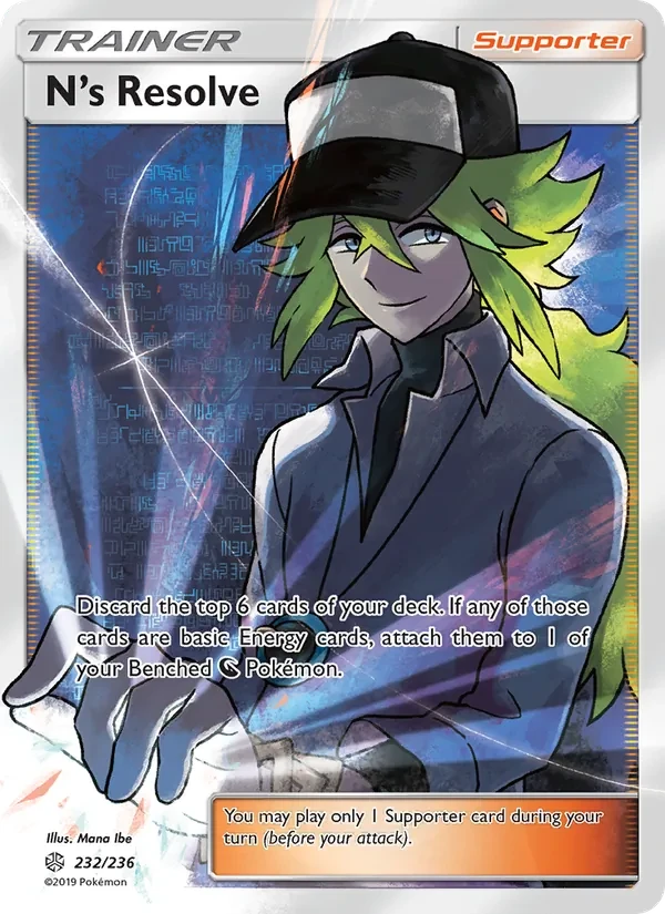 N’s Resolve 232/236 Cosmic Eclipse Pokémon card