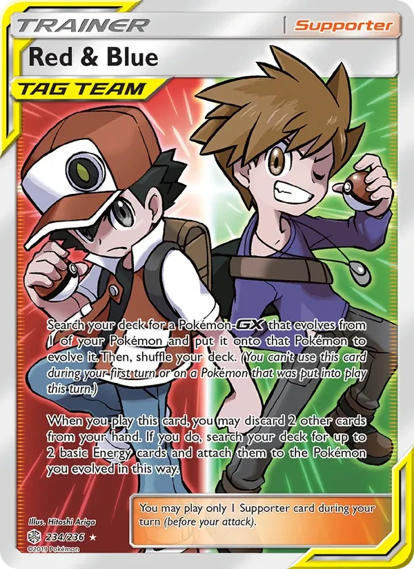 Red & Blue 234/236 Cosmic Eclipse Pokémon card