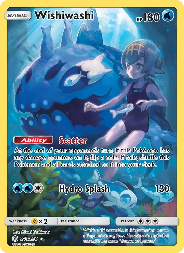 Carta Pokémon Wishiwashi 240/236 Cosmic Eclipse