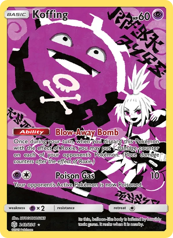 Koffing 243/236 Cosmic Eclipse Pokémon kaart