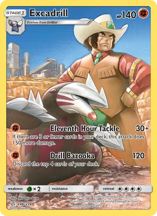Excadrill 246/236 Cosmic Eclipse Pokémon card