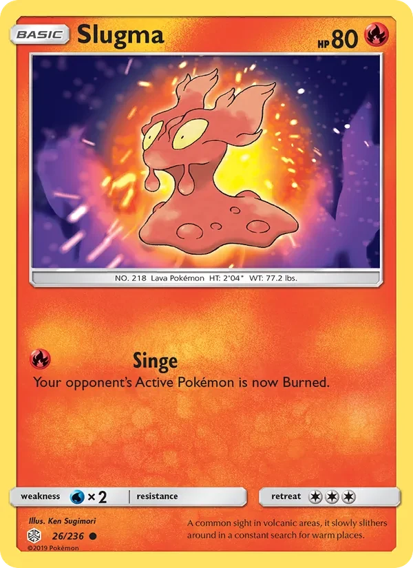 Slugma 26/236 Cosmic Eclipse Pokémon card
