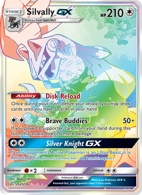 Silvally GX 262/236 Cosmic Eclipse Pokémon kaart