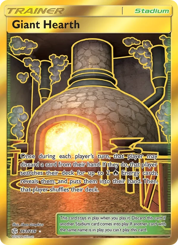 Carta Pokémon Giant Hearth 263/236 Cosmic Eclipse