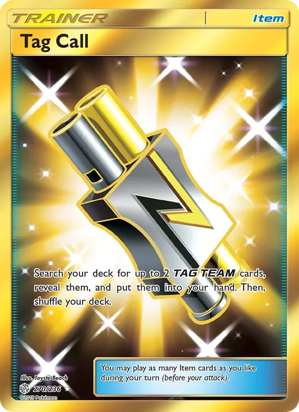 Tag Call 270/236 Cosmic Eclipse Pokémon card