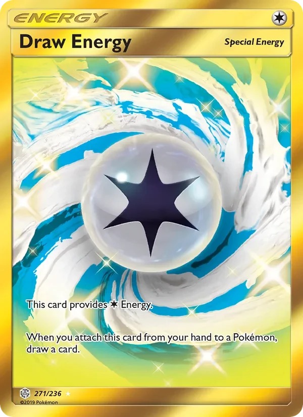 Draw Energy 271/236 Cosmic Eclipse Pokémon card