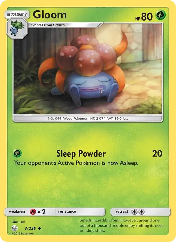 Gloom 3/236 Cosmic Eclipse Pokémon Karte