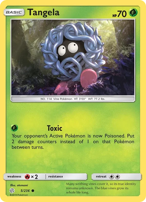 Tangela 5/236 Cosmic Eclipse Pokémon card
