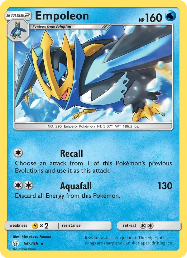 Empoleon 56/236 Cosmic Eclipse Pokémon kaart