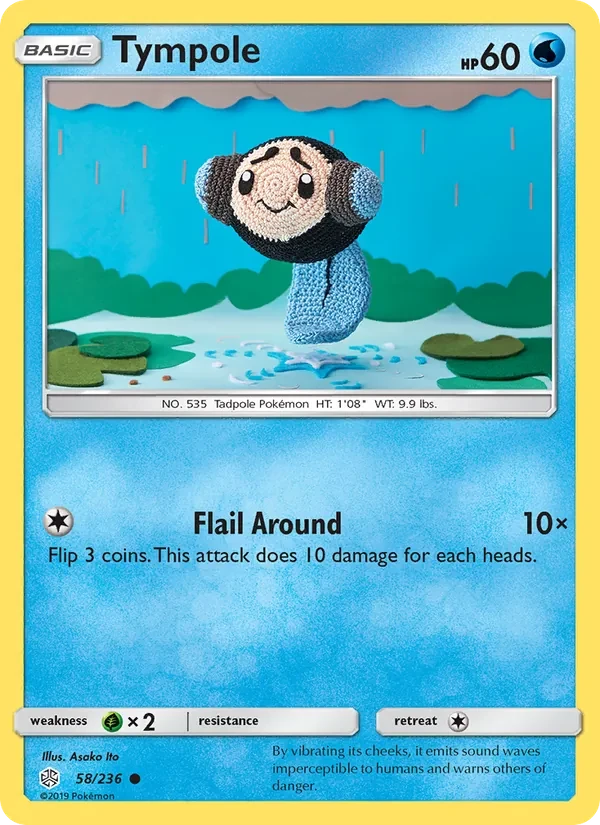 Tympole 58/236 Cosmic Eclipse Pokémon card